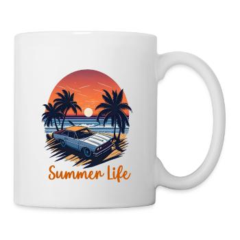 Sommerleben - Tasse - Weiß - Rechts