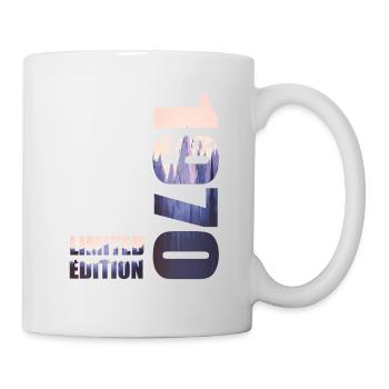1970. Limited Edition T-Shirt Geburtstags Idee - Tasse - Weiß - Rechts