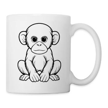 Monkey Monkey Monkey Face Jungle - Mug - white - Right