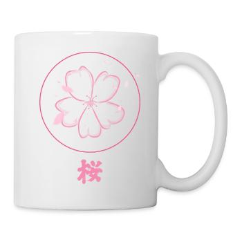 Fleur de cerisier - Mug blanc - blanc - Droite
