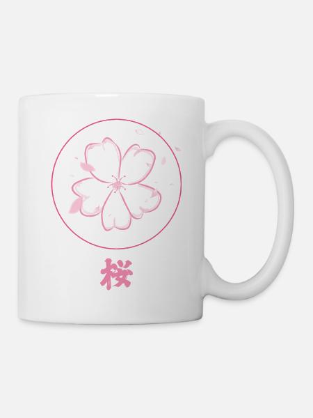 Fleur de cerisier - Mug blanc - blanc