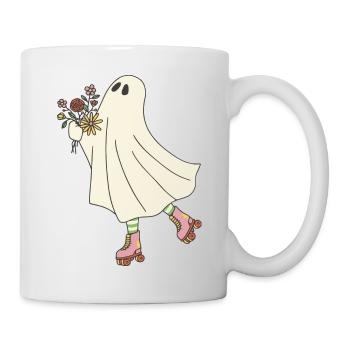 The Skater Ghost - Mug - white - Right