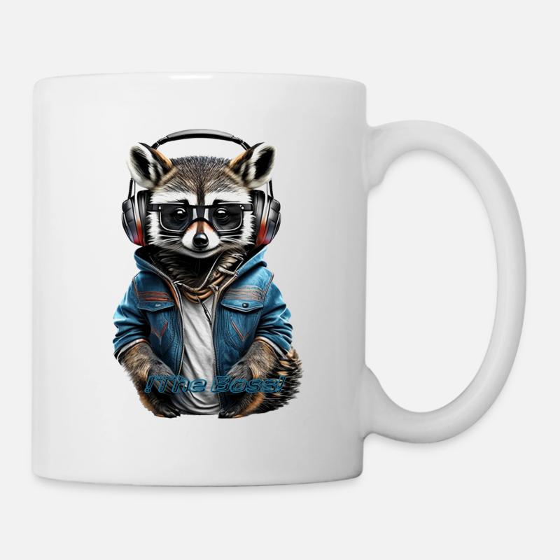 Waschbär Bild2 - Tasse - Weiß