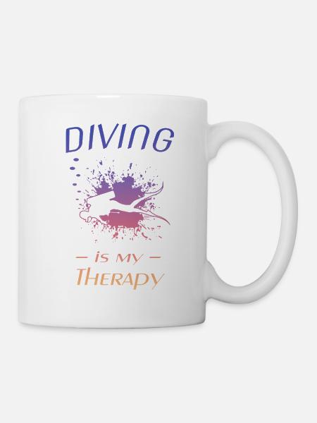 diving - Tasse - Weiß