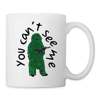 Ghillie Suit You Can’t See Me Battle Gear Green - Tasse - Weiß - Rechts