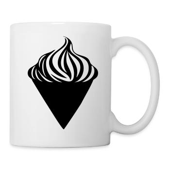 Une délicieuse glace à la gaufre - Mug blanc - blanc - Droite