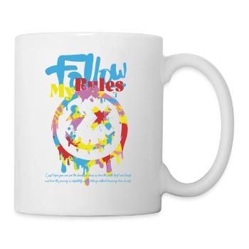Suivre mes règles - Mug blanc - blanc - Droite
