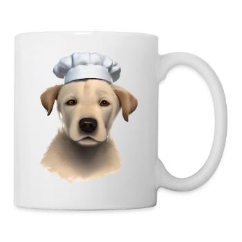 Puppy Cooking Golden Retriever Restaurateur Dogs - Mug - white - Right