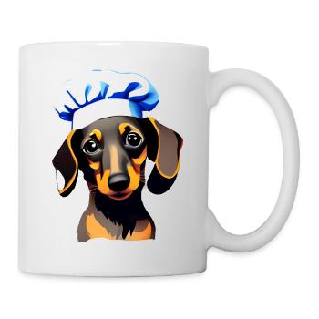 Dachshund Restaurateur Dog Dachshund Puppy Cooking Dogs - Mug - white - Right