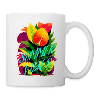 SUMMER VIBES - Tasse - Weiß - Rechts