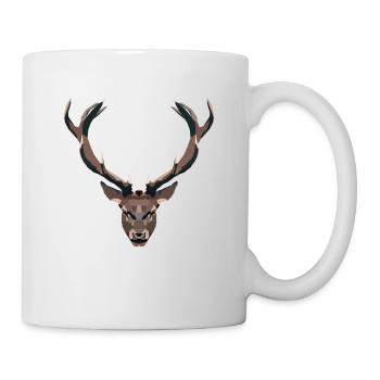 Deer - Deer head - Deer antlers - Mug - white - Right