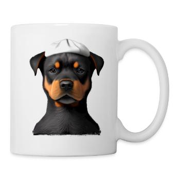 Rottweiler Chien Rottweiler Puppy Puppy Dogs - Mug blanc - blanc - Droite