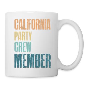 Équipe de fête en Californie - Mug blanc - blanc - Droite