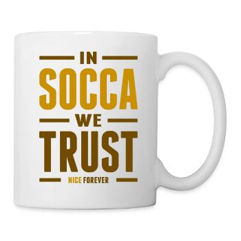 In Socca we trust - Mug blanc - blanc - Droite