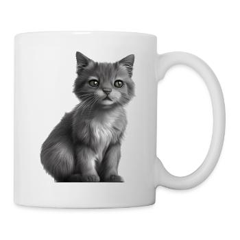 Britisch Kurzhaar Kater Katze Katzenbaby Katzen - Tasse - Weiß - Rechts