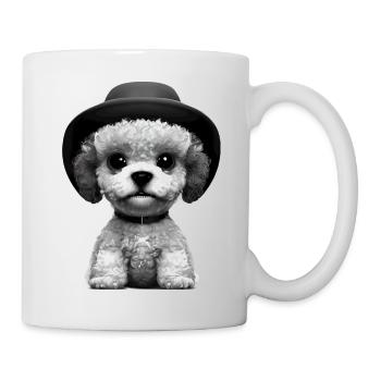 Caniche chiot chiot caniche chien propriétaire chien amour - Mug blanc - blanc - Droite