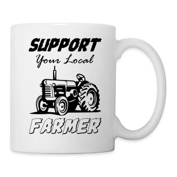 Support Your Local Farmer - Mug - white - Right