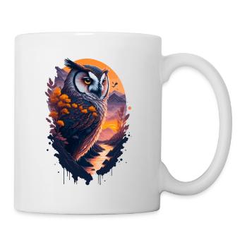 Beautiful owl - Mug - white - Right