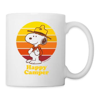 Peanuts Snoopy Happy Camper - Tasse - Weiß - Rechts
