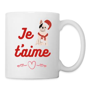 Je t'aime - French Quote - I Love You - Mug - white - Right