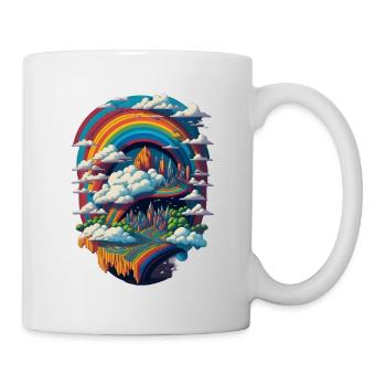Rainbow City Pride LGBT LGBTQ - Mug blanc - blanc - Droite