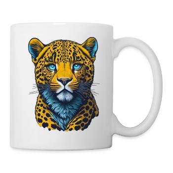 Leopard I Big Cat of the African Savannah I Gift - Mug - white - Right