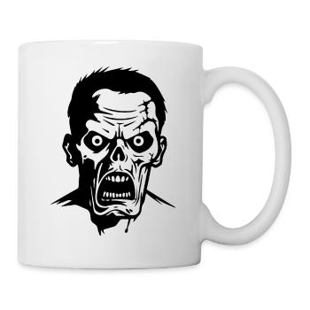 Zombie Untoter Halloween Horror - Tasse - Weiß - Rechts