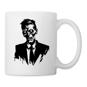 Zombie Untoter Halloween Horror - Tasse - Weiß - Rechts