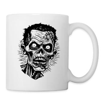 Zombie Untoter Halloween Horror - Tasse - Weiß - Rechts