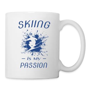 skiing - Tasse - Weiß - Rechts