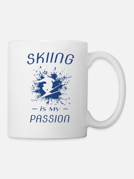 skiing - Tasse - Weiß