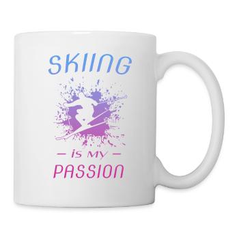 Skiing - Tasse - Weiß - Rechts