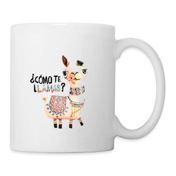 Lama,alpaka, Illustration, Comic - Tasse - Weiß - Rechts