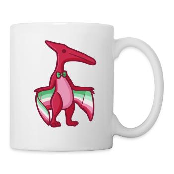 hugadino abrossexual dino, cute dinosaur - Mug - white - Right