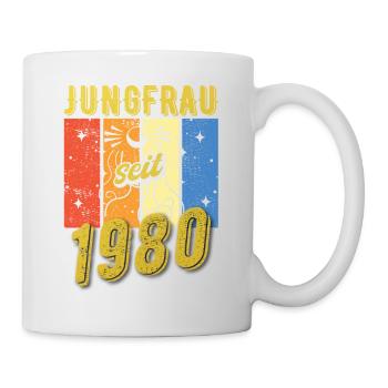 Jungfrau 1980 Sternzeichen Geburtstag - Tasse - Weiß - Rechts