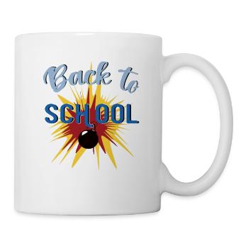 Back to School with Bomb - Mug - white - Right
