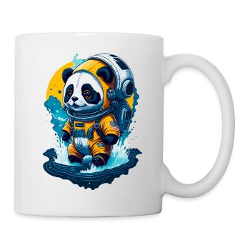Niedlicher Panda-Astronaut - Tasse - Weiß - Rechts