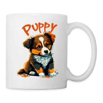 Puppy 1 Hundewelpe - Tasse - Weiß - Rechts