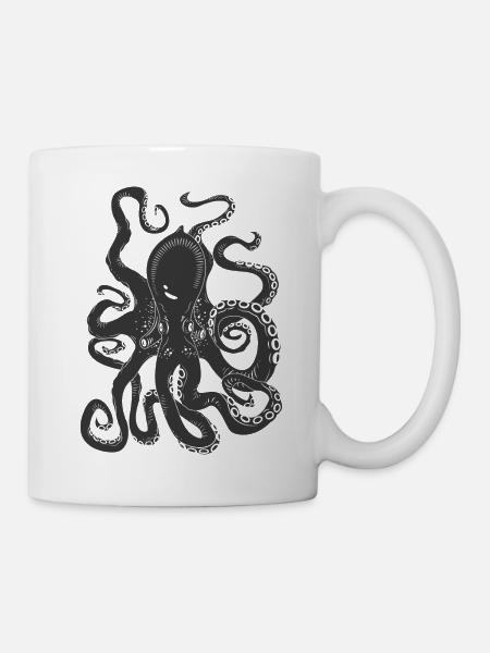 Meerestiere - Tasse - Weiß