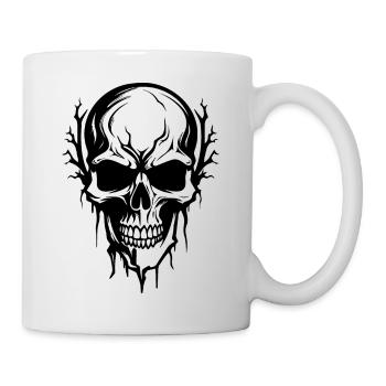 Skeleton Costume Bones Halloween Horror - Mug - white - Right