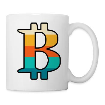 Bitcoin retro - Mug blanc - blanc - Droite
