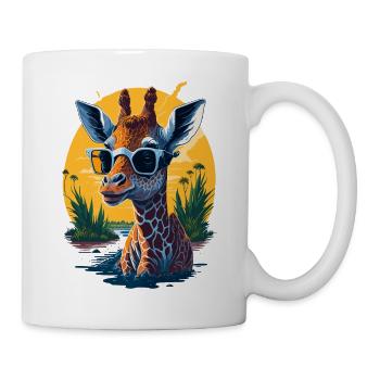 Girafe cool - Mug blanc - blanc - Droite