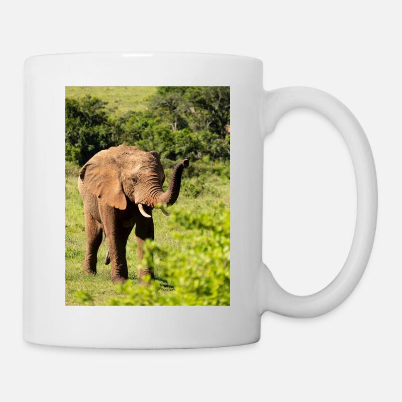 Éléphant - Mug blanc - blanc