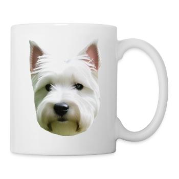 chien - Mug blanc - blanc - Droite