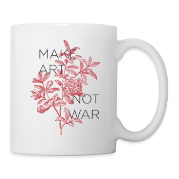 FAITES DE L’ART, PAS DE LA GUERRE - Mug blanc - blanc - Droite