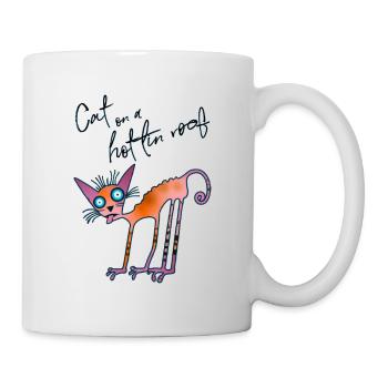 Cat on a hot tin roof - Mug - white - Right