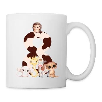 8th anniversary - eighth anniversary animals - Mug - white - Right