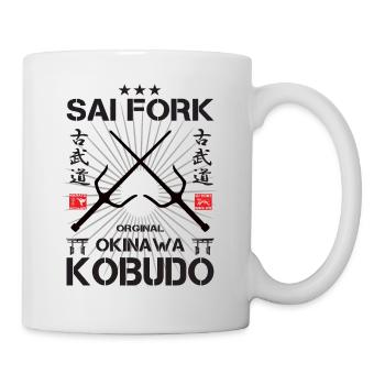 Kobudo Sai - Saigabel Design - Mug blanc - blanc - Droite