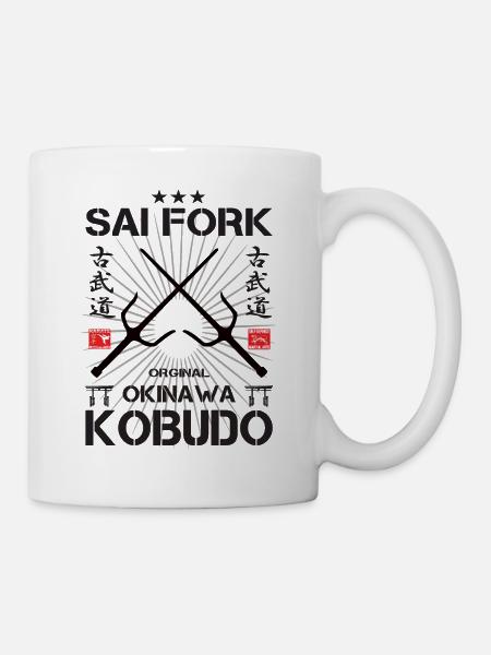 Kobudo Sai - Saigabel Design - Mug blanc - blanc