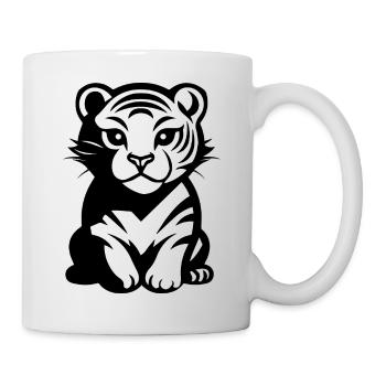 Tigre Big Cat - Mug blanc - blanc - Droite